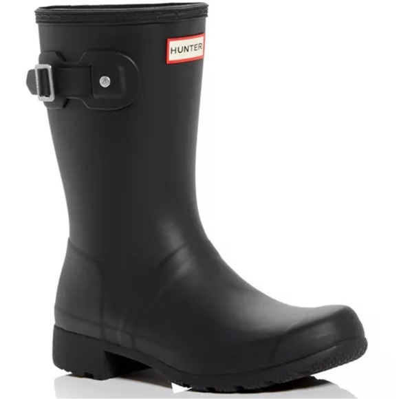 💫Brand New Original Tour Short Hunter Boots- Black💫 - Picture 2 of 14